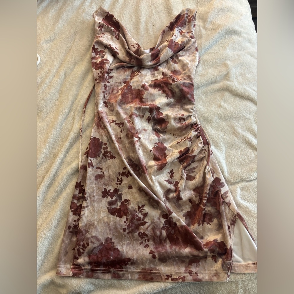 Floral Velvet Dress
